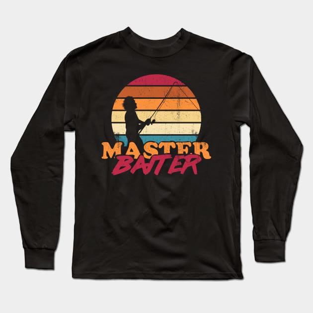 Master Baiter Retro Style Long Sleeve T-Shirt by G! Zone